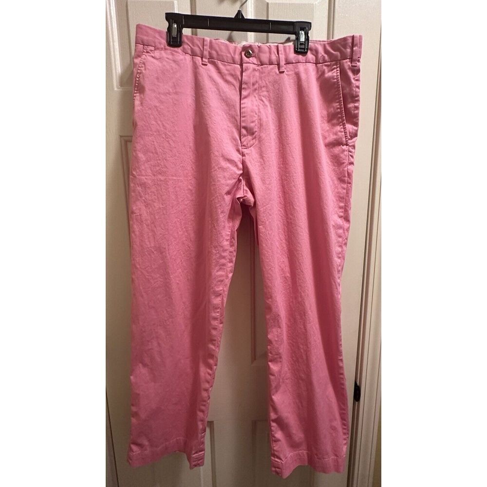 Polo Golf Ralph Lauren Men's 36x30 Cotton Twill Stretch Pants Pink Preppy Casual